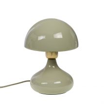Lampe Champignon en Fer Amande H24cm - Paulette - Amadeus
