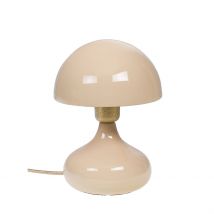 Lampe Champignon en Fer Crème H24cm - Paulette - Amadeus
