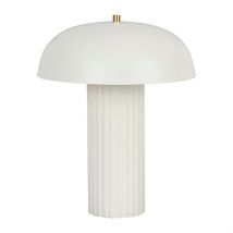 Lampe Champignon Vintage en Fer H38cm Blanc - Arty - SEMA Design