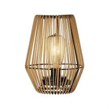 Lampe d'Extérieur en Résine Tresée Naturel H23cm - Kaemingk
