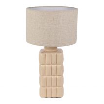 Lampe en Céramique et Lin Beige H50cm - Funny - SEMA Design
