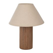 Lampe en Fer et Pin Naturel H30cm - Hera - SEMA Design
