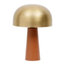 Lampe en Fer H36cm Terracotta et Doré - Champart - SEMA Design