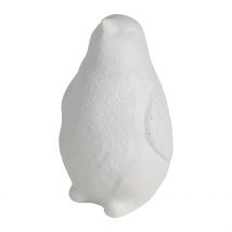 Lampe en Porcelaine Blanc H25.5cm - Pingouin - Jardin D'Ulysse