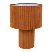 Lampe en Velours Côtelé Terracotta H41cm - Element - Velours Cotelé, Pvc - SEMA Design