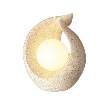 Lampe Solaire en Polyrésine Beige - Kaemingk