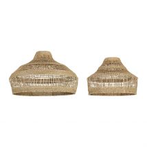 Lot de 2 Suspensions en Jonc de Mer Non Électrifiées D58/d42cm - Cordlacy - Jonc de Mer, Fer - SEMA Design