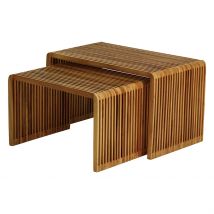 Table Basse Gigogne (lot de 2) en Teck - Soan - Zago