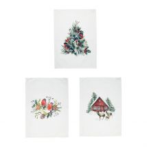 Lot de 3 Torchons en Coton - Chalet - Côté Table