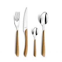 Ménagère Couverts - 24 Pieces - Amefa - Effet Bois Clair