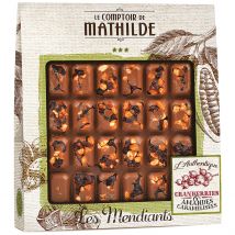 Mendiant Lait Cranberries et Amandes Caramélisées - 240g - Le Comptoir de Mathilde