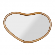 Miroir Asymétrique en Bois Naturel de Manguier 57x40cm - Hervea - SEMA Design