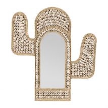 Miroir Cactus en Coquillage 40x45cm - Cauri - SEMA Design
