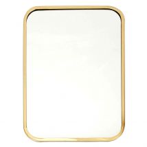 Miroir Carre Contour Dore 34x25cm - Home Déco Factory
