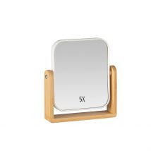 Miroir en Bambou Grossisement X5 18x4.5xh4.5cm - Andrea House