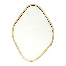 Miroir Losange Contour Dore 34x25cm - Home Déco Factory