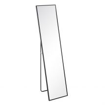 Miroir Noir Aluminium-cristal Décoration 35x2.50x151cm - Ixia