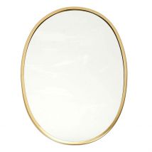 Miroir Ovale Contour Dore 34x25cm - Home Déco Factory