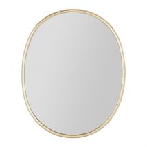 Miroir Ovale en Fer Doré 50x42cm - Ilena - SEMA Design