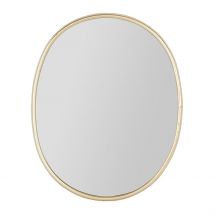 Miroir Ovale en Fer Doré 50x42cm - Ilena - SEMA Design