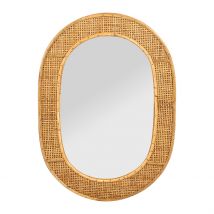 Miroir Ovale en Rotin Naturel - Tamba - SEMA Design