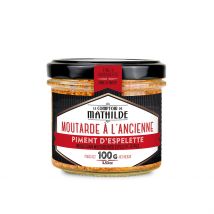 Moutarde à l'Ancienne Au Piment d'Espelette - 100gr - Le Comptoir de Mathilde
