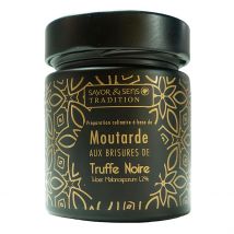 Moutarde Aux Brisures de Truffe Noire (pot Noir) - Savor & Sens