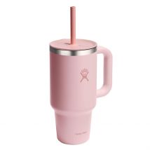 Mug Isotherme avec Poignée et Paille Rose 946ml - HYDROFLASK