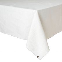 Nappe en Lin et Coton Blanc 160x250cm - Zilia - Haomy