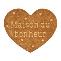 Paillasson Cœur Naturel 60x50cm - Famille - Jardin D'Ulysse