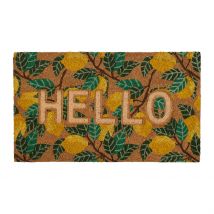 Paillasson "hello" en Fibre de Coco 73x43cm - Medi - SEMA Design