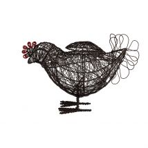 Panier Coq en Fer Noir - Campagne - Comptoir de Famille