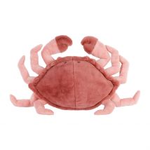 Peluche Crabe en Tissu Corail - Eté à La Mer - Jardin D'Ulysse
