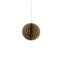 Pendeloque Boule en Papier Recyclé Or D8cm - Mica Decorations