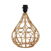 Pied de Lampe Rond en Rotin H33cm Naturel - Brasil - SEMA Design
