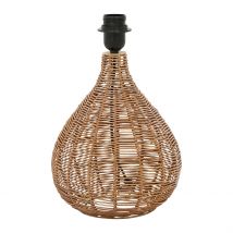 Pied Lampe en Rotin et Fer Naturel H35cm - Brasil - SEMA Design