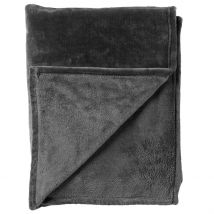 Plaid Charlie 200x220cm Charcoal Gray Gris Fonce - Dutch Decor
