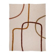 Plaid en Coton Ecru 170x130cm - Manarola - SEMA Design