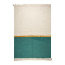 Plaid en Coton Émeraude 170x130cm - Neo - SEMA Design