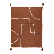 Plaid en Coton Terracotta 170x130.15cm - Organic - SEMA Design