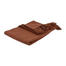 Plaid en Coton Terracotta 170x130cm - Allegra - SEMA Design