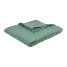 Plaid en Gaze de Coton Sauge 120x100cm - Jardin D'Ulysse