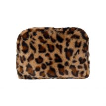 Pochette en Fausse Fourure Léopard Beige et Brun - Félien - SEMA Design