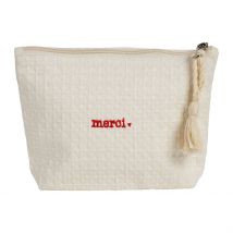 Pochette Merci en Coton Écru - Famille - Jardin D'Ulysse