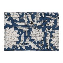 Porte Carte en Coton Bleu - Flaura - SEMA Design