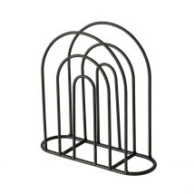 Porte Serviettes en Fer Noir 18x18cm - Ronia - Boltze