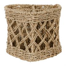 Range Couverts Coeur en Jonc de Mer Naturel H16cm - Borneo - Côté Table