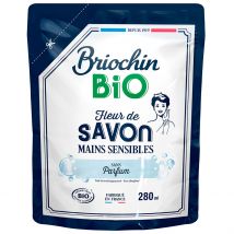 Recharge Savon Liquide Mains Sans Parfum 280ml - Cosmébio - Briochin