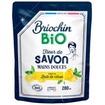 Recharge Savon Liquide Mains Zeste de Citron 280ml - Cosmébio - Briochin