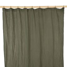 Rideau en Voile de Coton Kaki avec Oeillets 120x280cm - Dili - Haomy